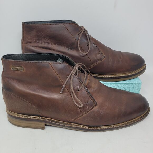 Barbour Readhead Redhead Waxy Leather Chukka Boots Men\'s Brown US Size 11.5 main image 7